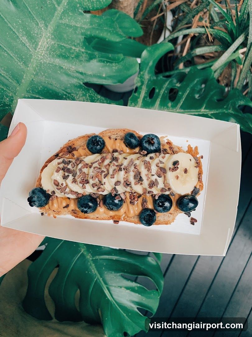 Fruit Toast with Blueberries and Cacao Nibs