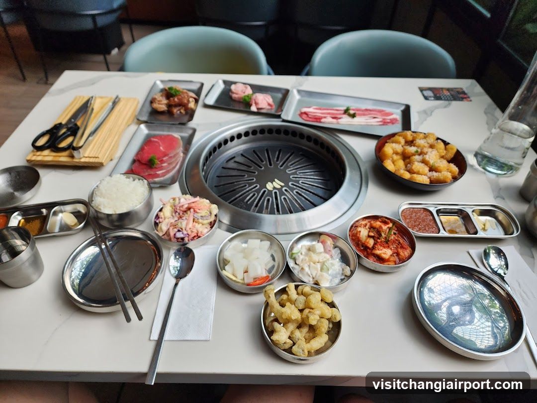 Korean BBQ Table Spread
