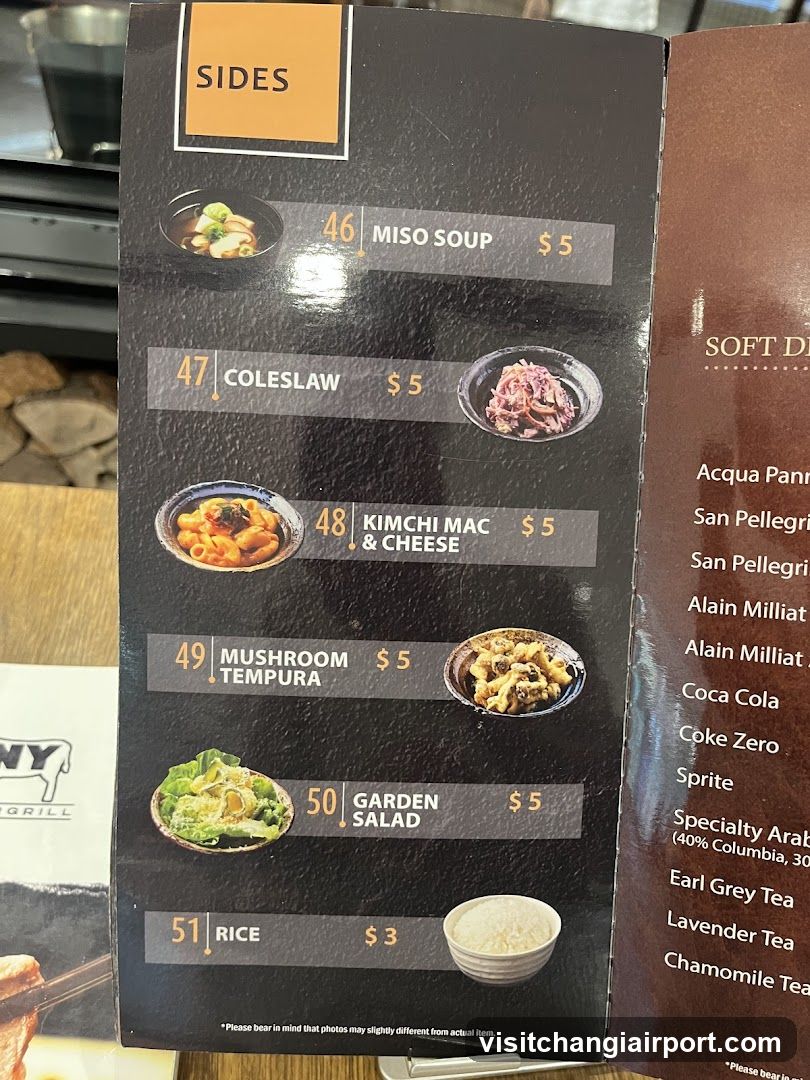 Sides Menu Page