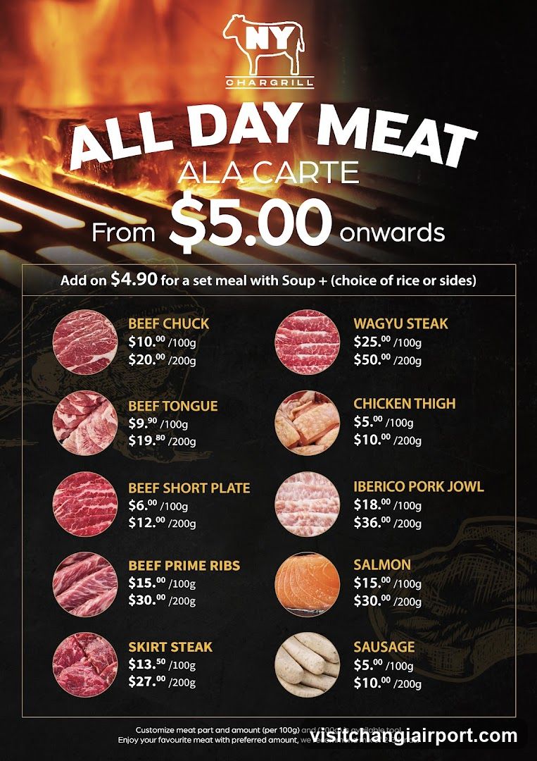 NY Ohaggrill All Day Meat Menu
