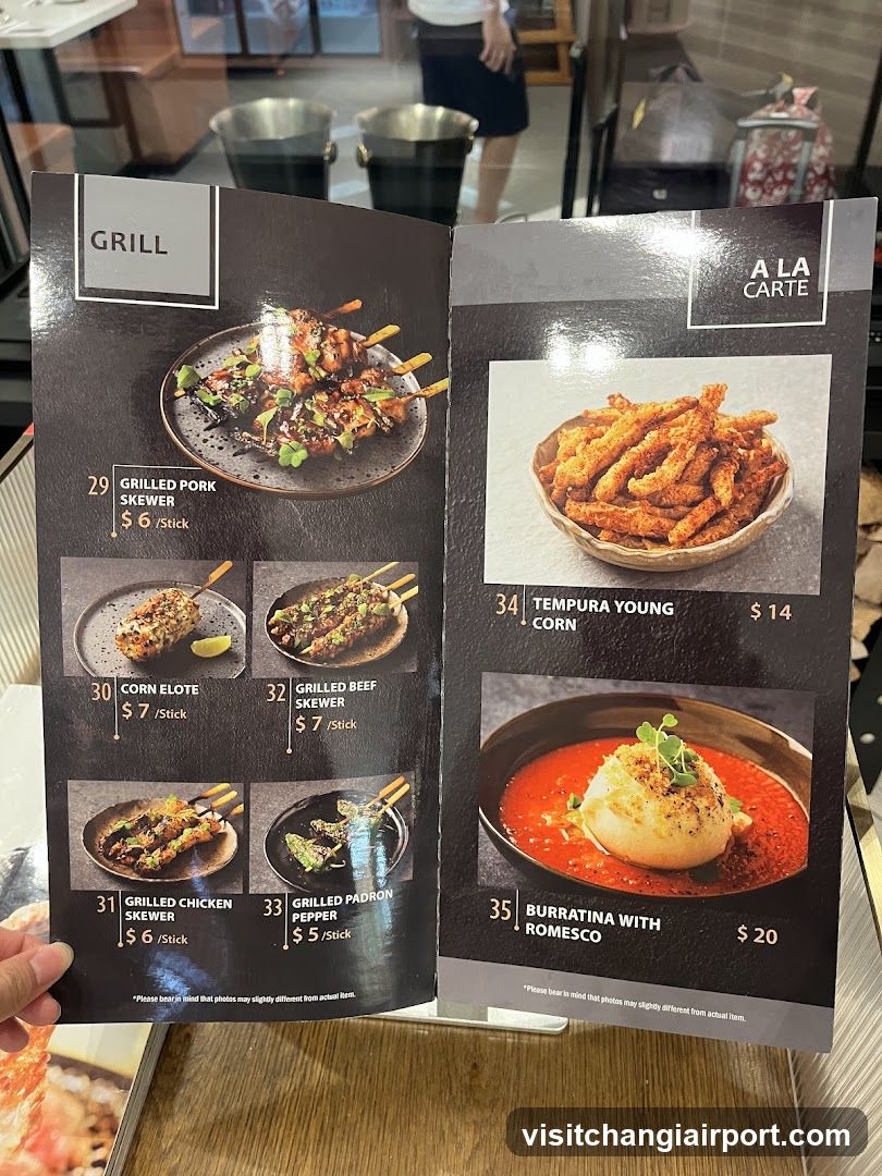 Grill & A La Carte Menu