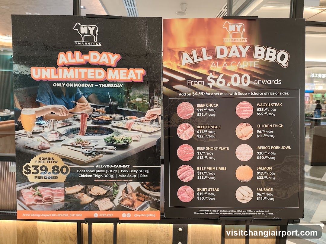 NY Chars Grill Promotional Display