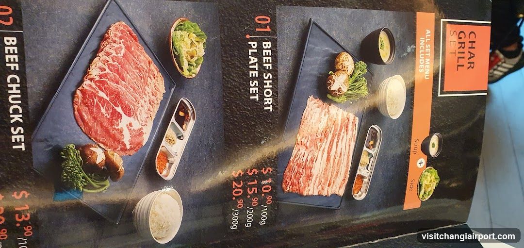 Char Grill Set Menu Page