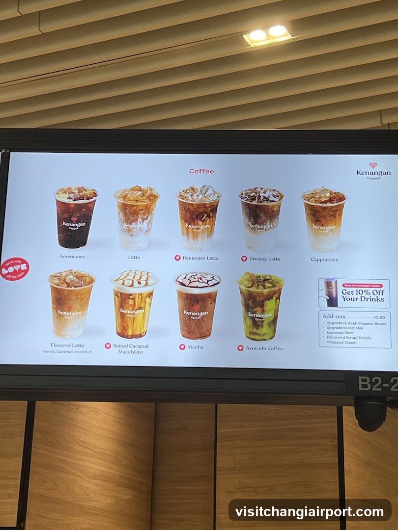 Kenangan Coffee Menu Display