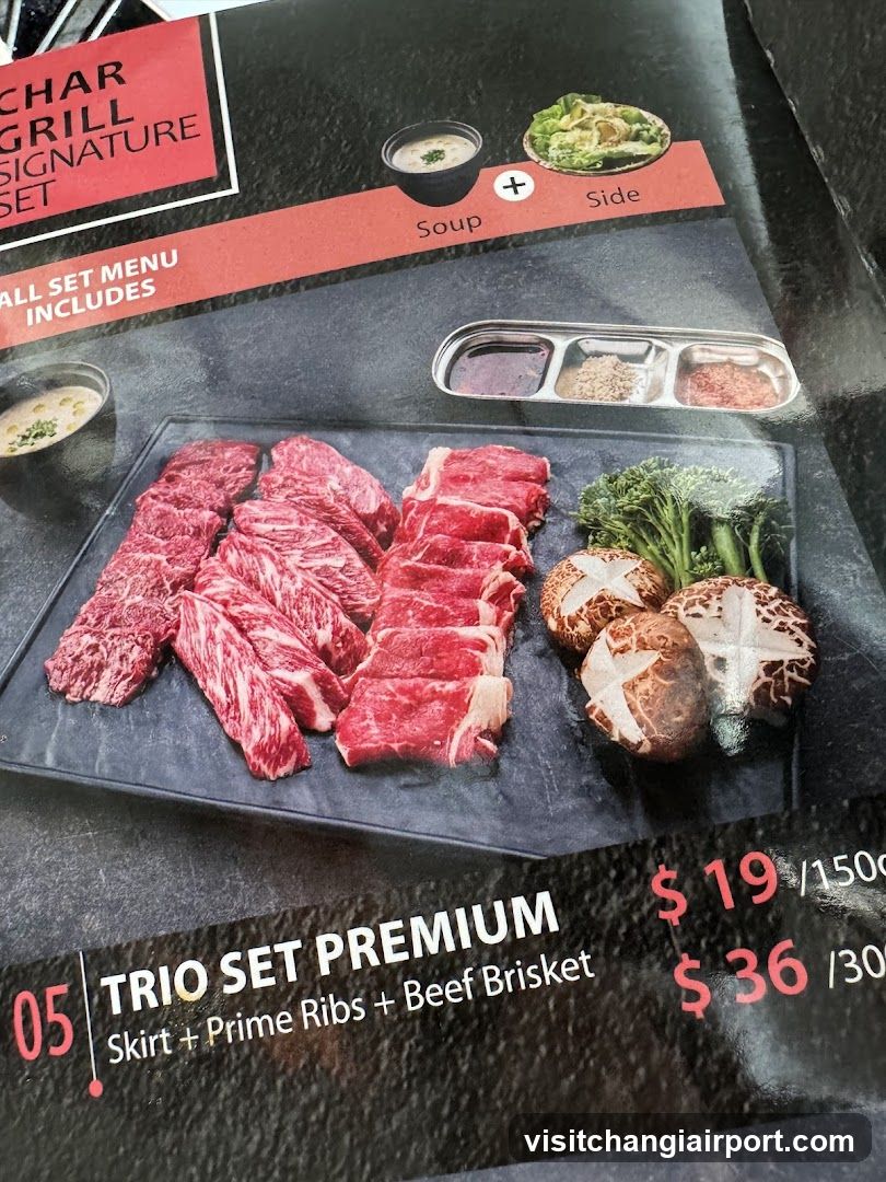 Charcoal Grill Menu Page