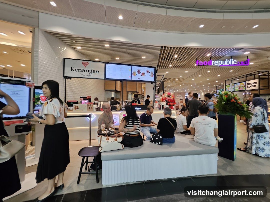 Food Court Interior Scene
