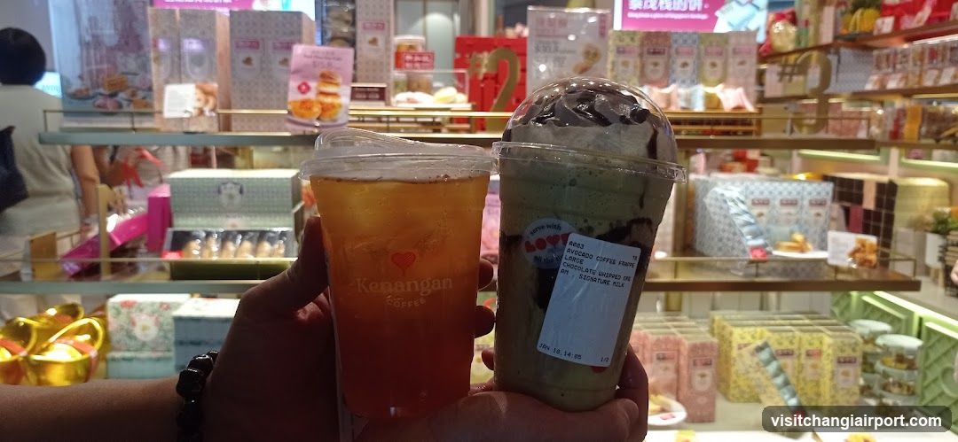 Boba and Iced Coffee in a Shop Interior