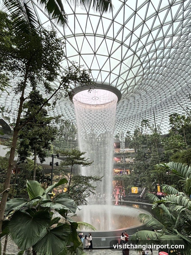 The Jewel Changi Indoor Waterfall