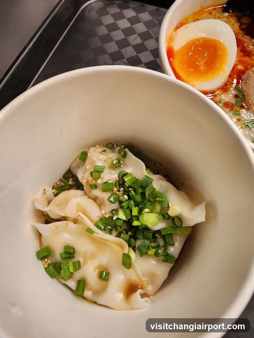 Dumplings and Ramen Bowl