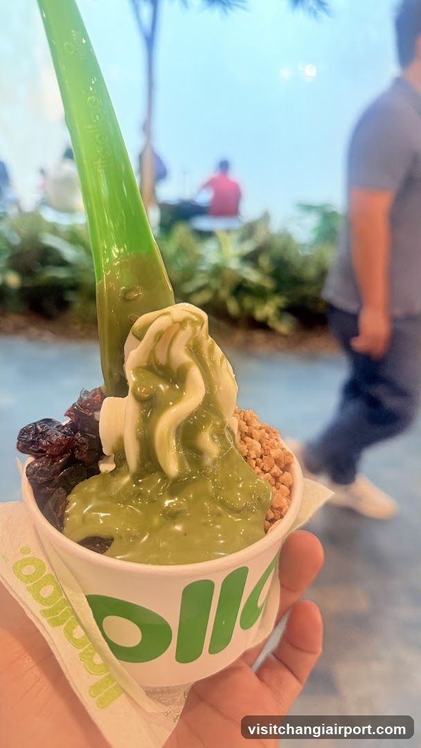 Matcha Soft Serve Dessert