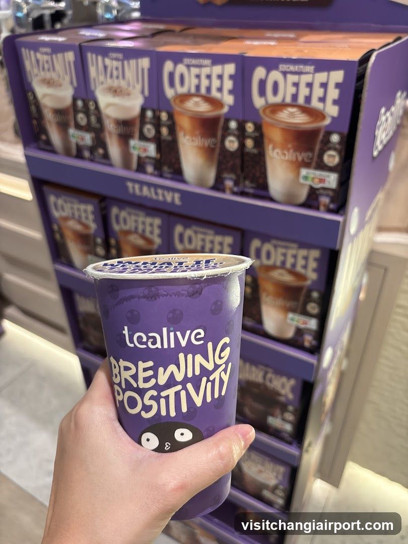 Tealive Coffee Cup and Display