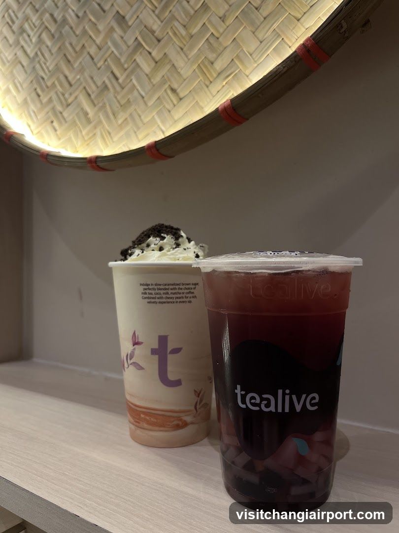 Tealive Drinks Display
