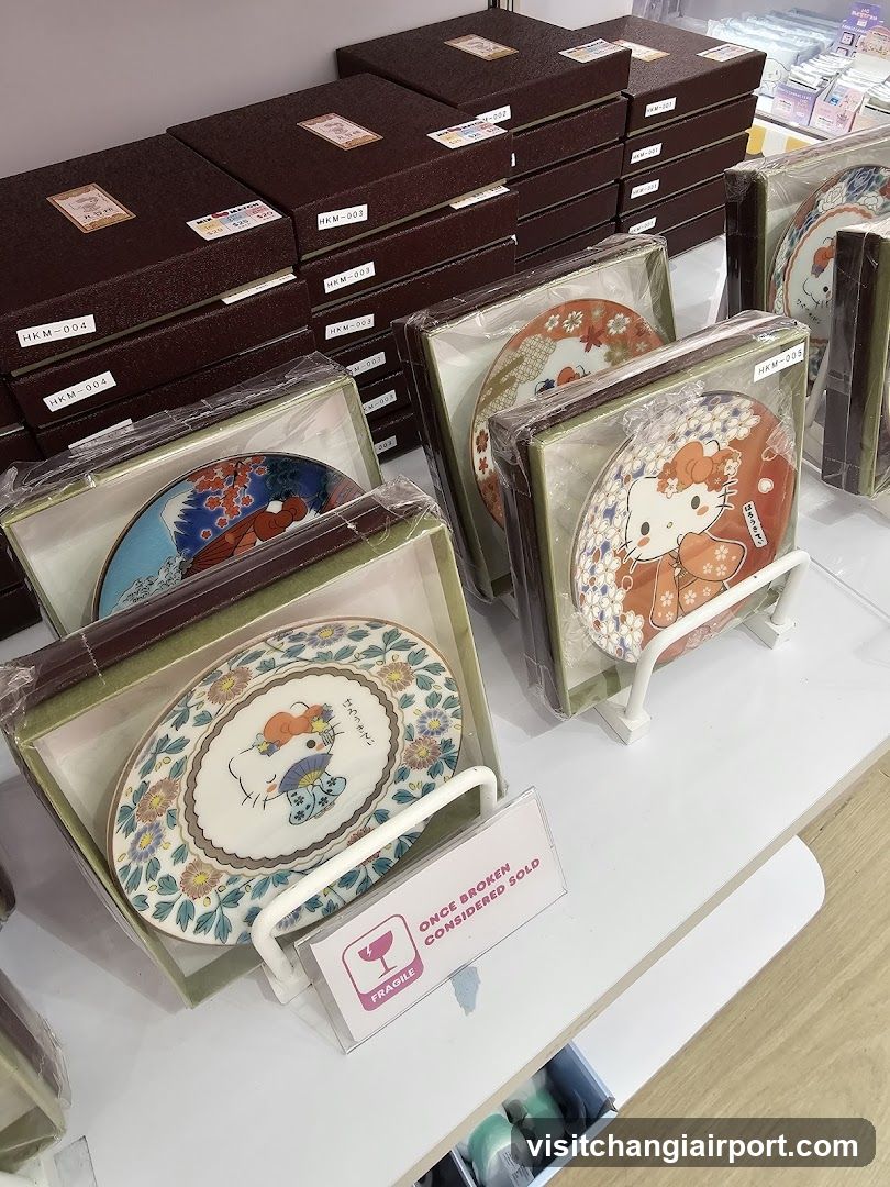 Hello Kitty Plated Dinnerware Display