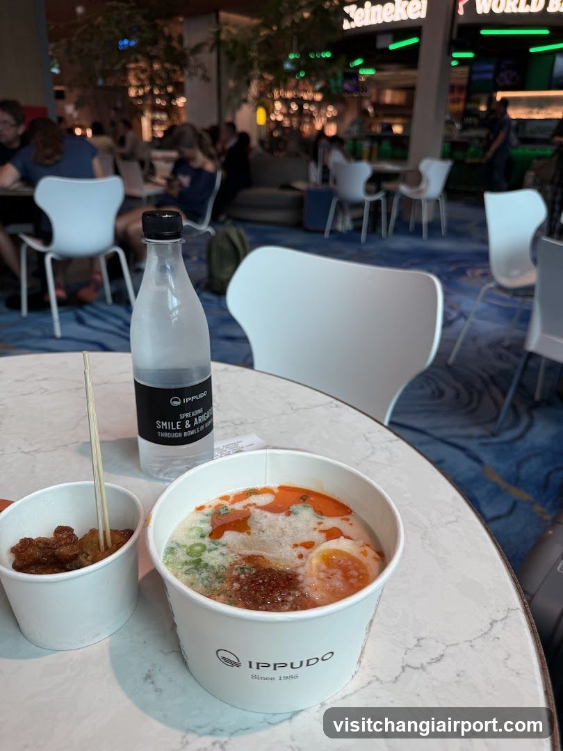 Ippudo Ramen Meal at Airport Food Court