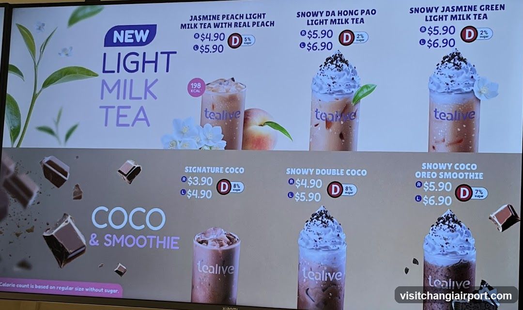 Tealive Menu Board Display
