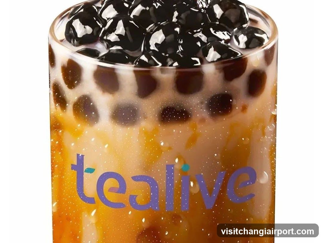 Boba Milk Tea with Tealive Logo