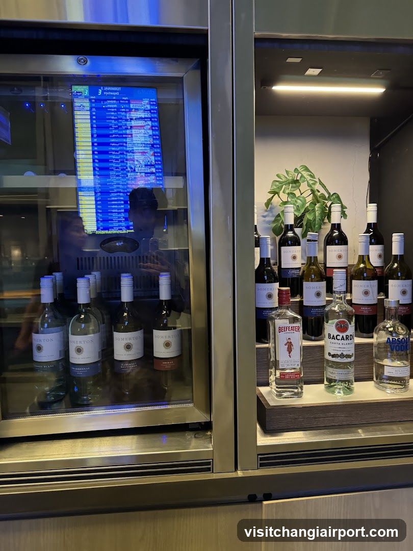 Bar Display with Wine and Spirits