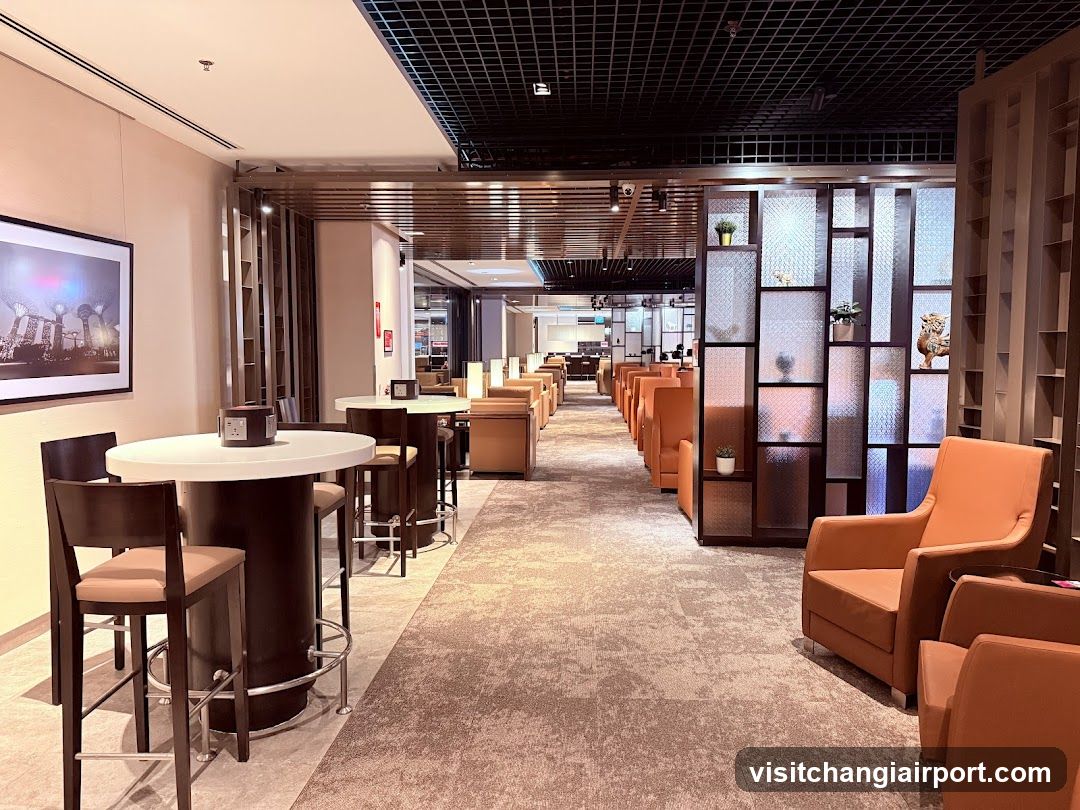 Lounge Interior with Seating and Decorative Elements