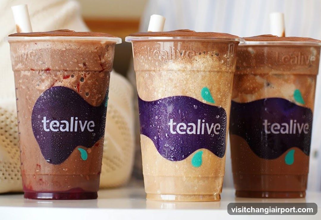 Tealive Drinks Display