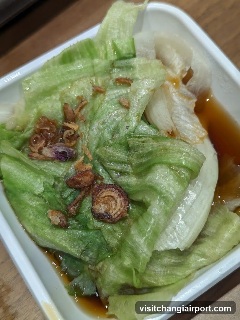 Stir-fried Lettuce with Crispy Shallots