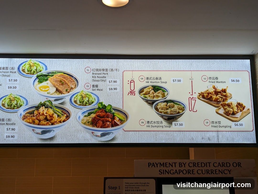 Dining Menu Display