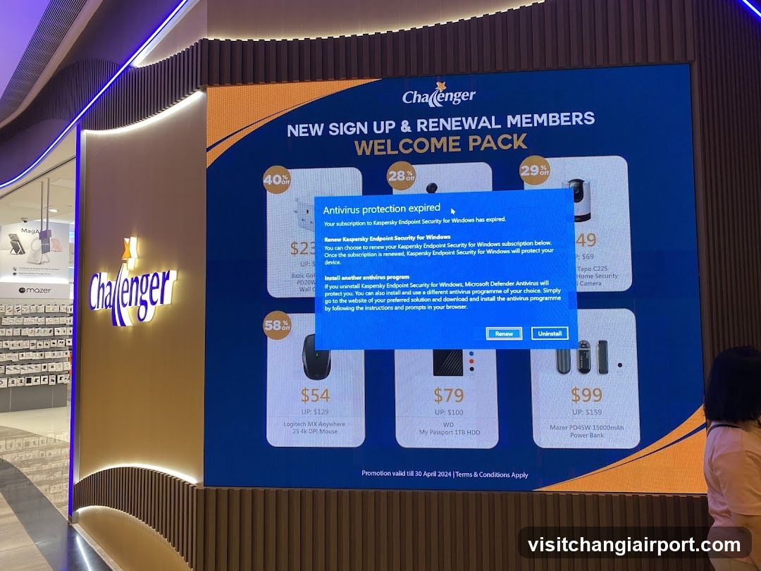 Charger Store Display Screen