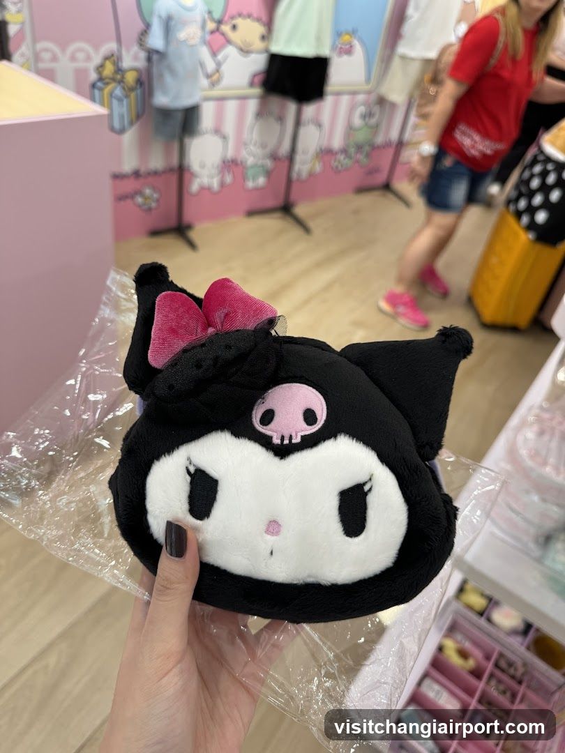 Kuromi plush toy in store