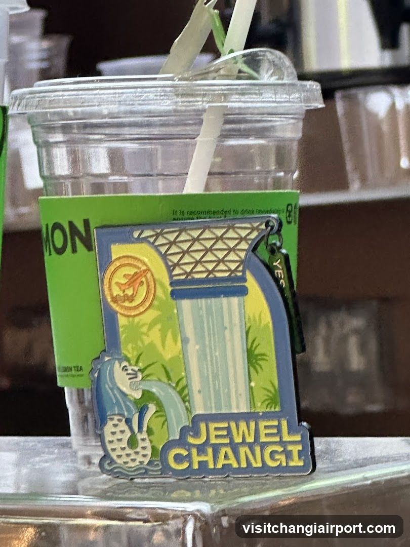 Jewel Changi Pin on Cup Sleeve