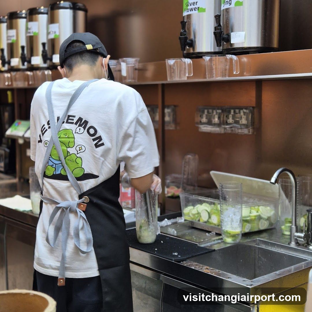 Bartender Preparing Lemonade