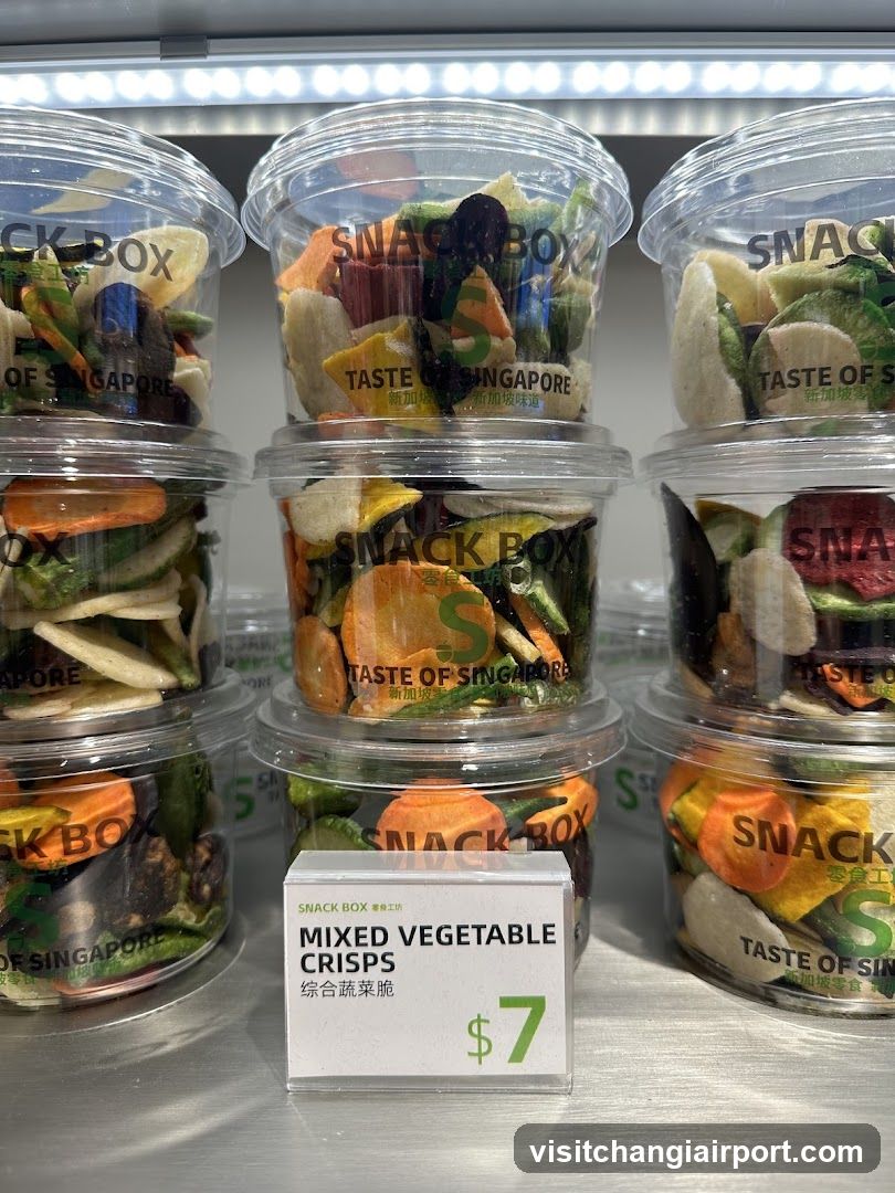 Snack Box Mixed Vegetable Crisps Display