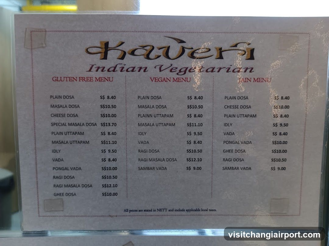 Kaveri Express Indian Vegetarian - Terminal 1 (AIRSIDE)