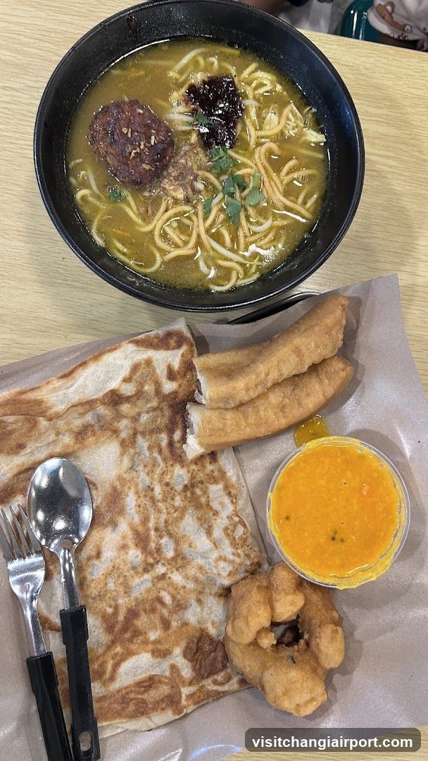 Ramen and Flatbread Meal