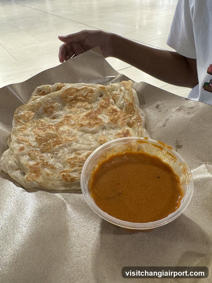 Roti Canai with Curry Sauce