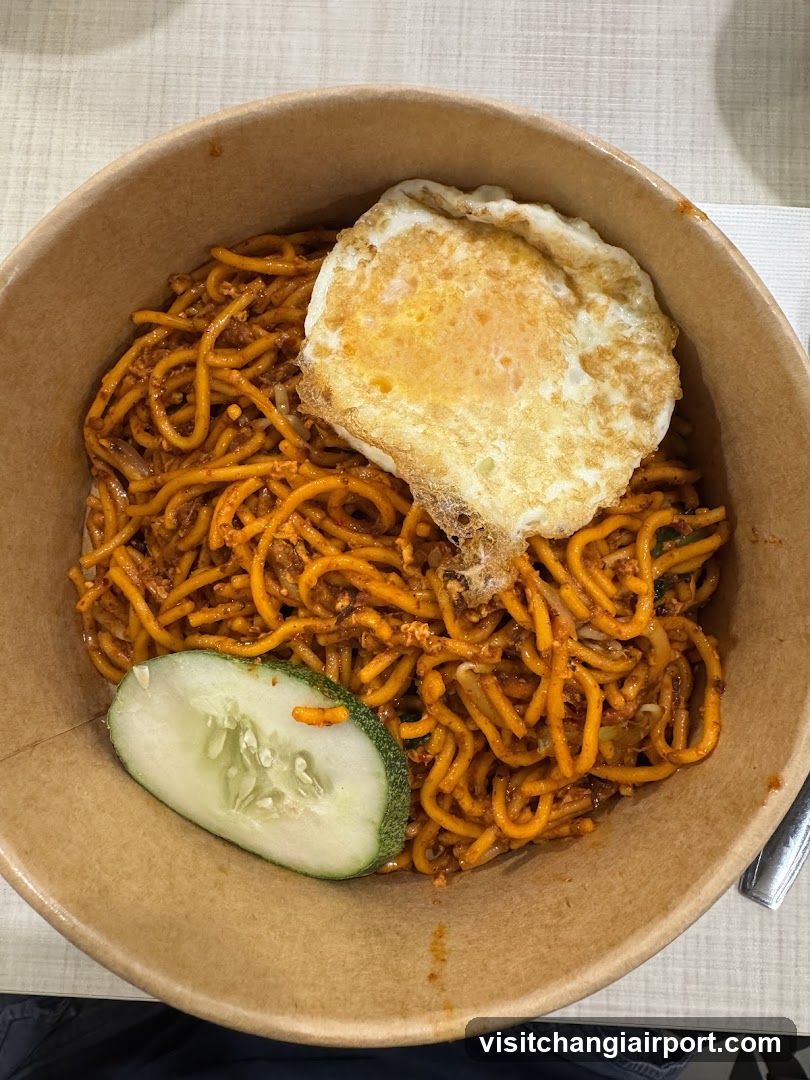 Fried Noodles with Egg and Cucumber