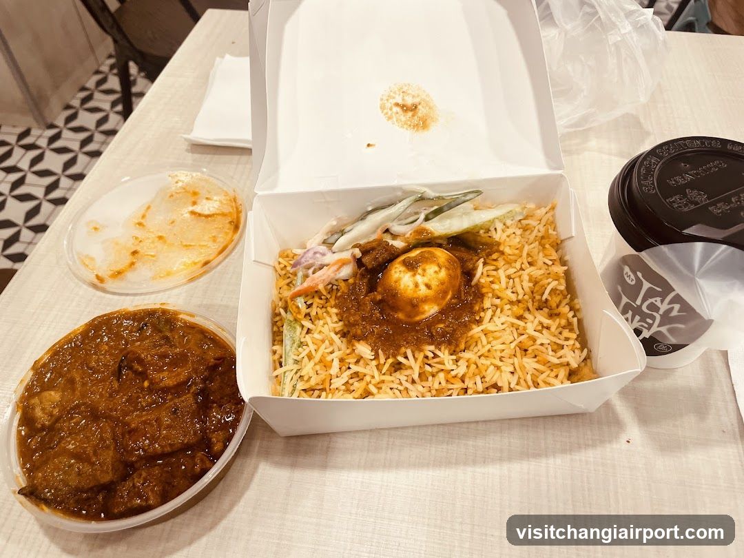 Takeout Meal with Curry and Rice