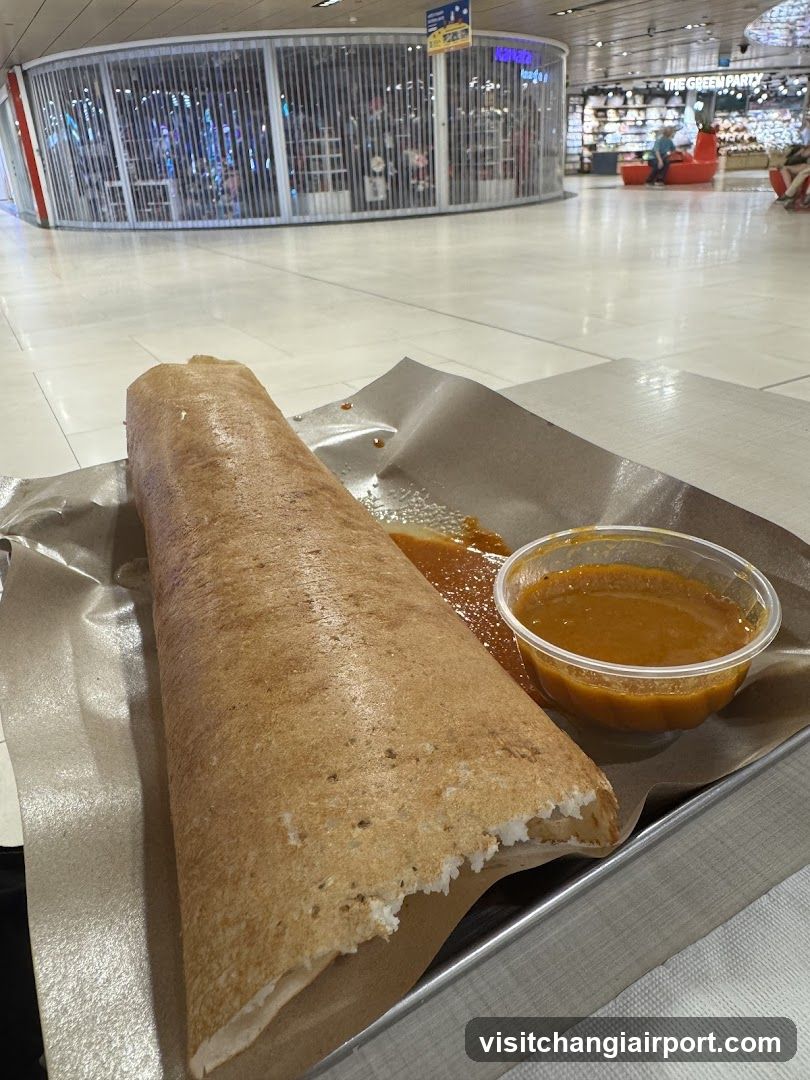 Dosa in Airport Food Court