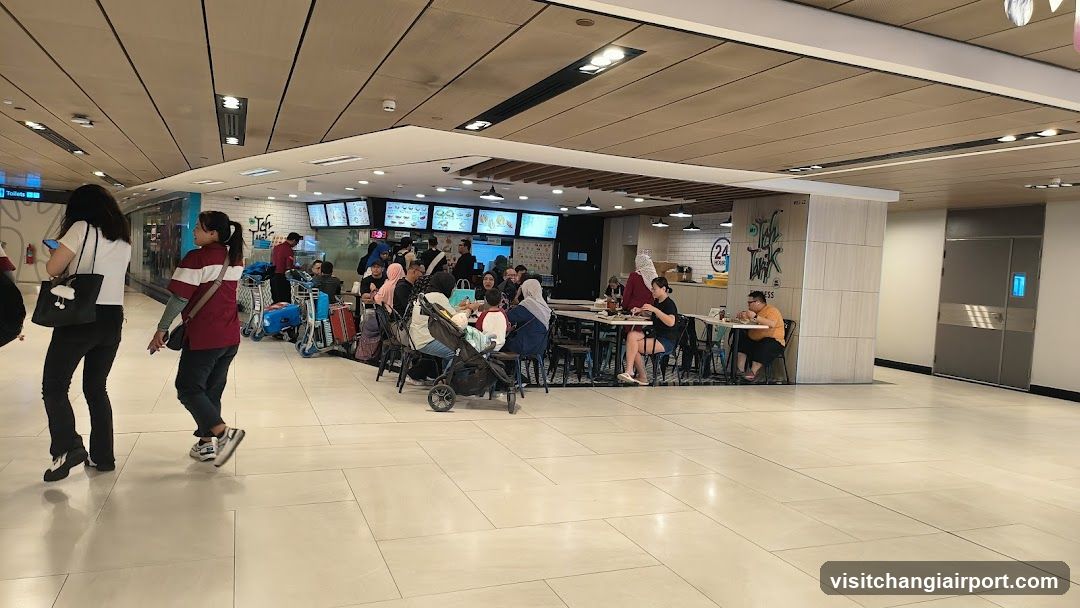 Airport Food Court Interior