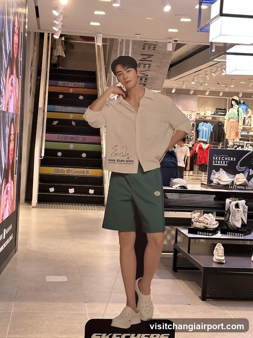 Skechers Store Interior with Celebrity Endorsement