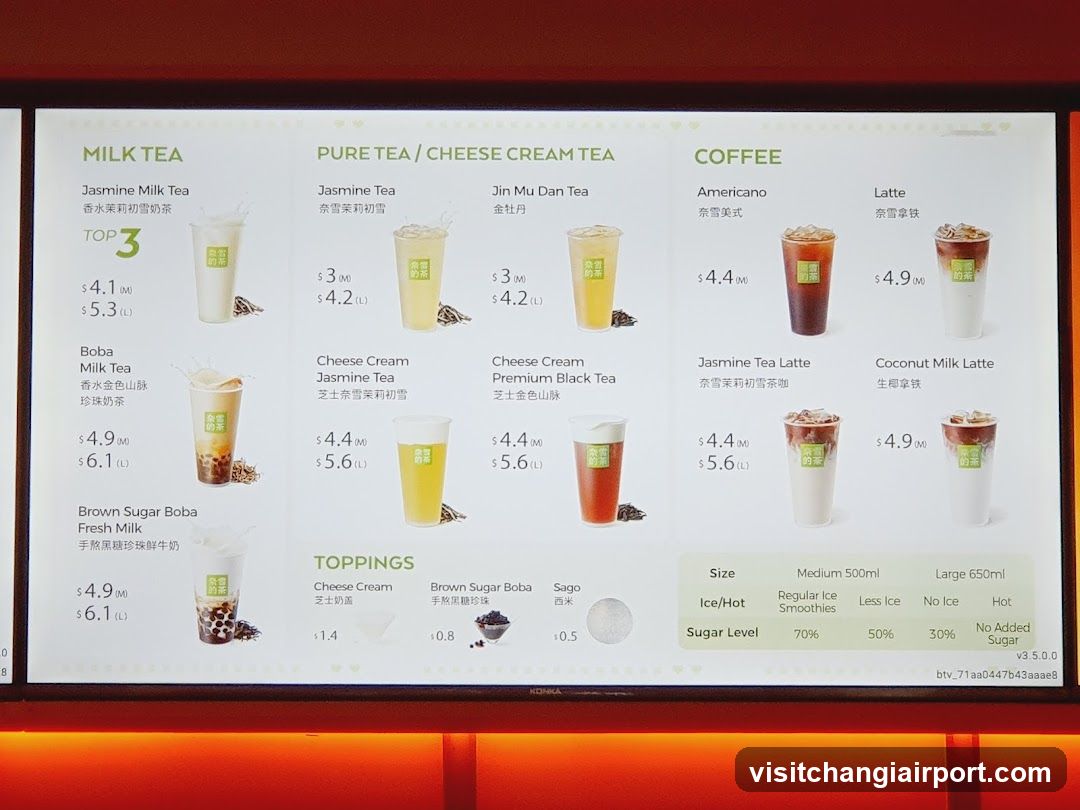 Boba Tea Menu Board