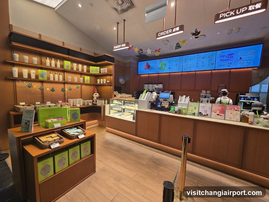 Bakery Interior with Order and Pickup Signs
