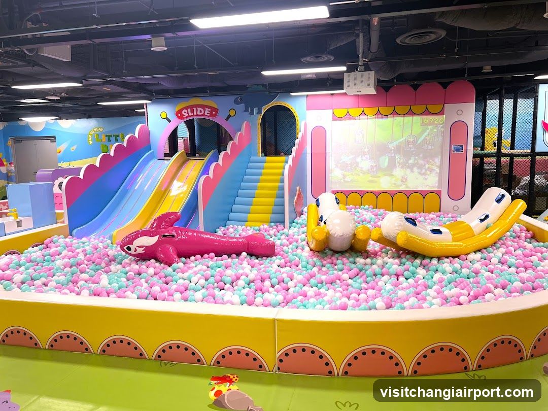 Indoor Play Area with Ball Pit and Slides