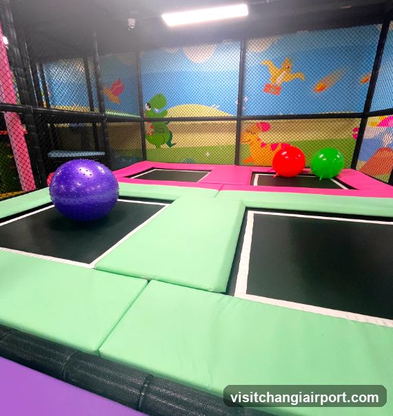 Indoor Trampoline Play Area
