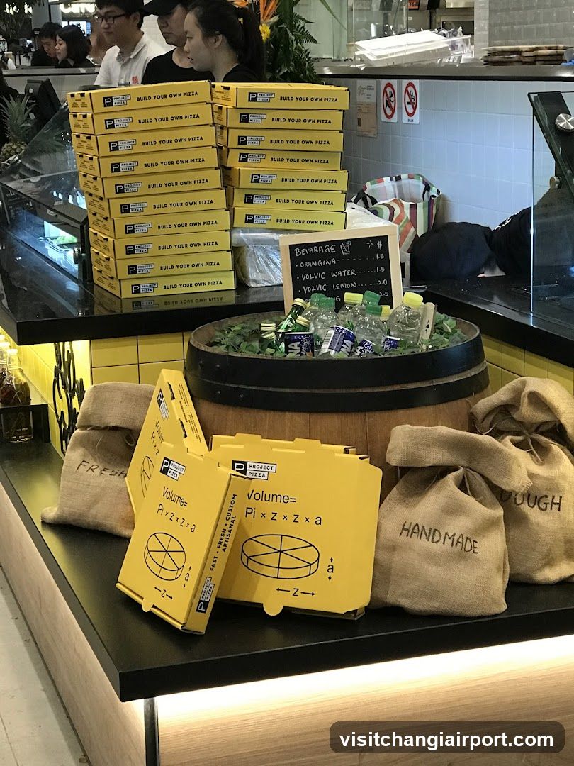 Pizza Box Display and Menu Board