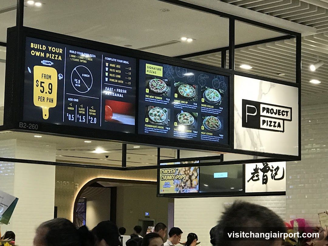Pizza Menu Display