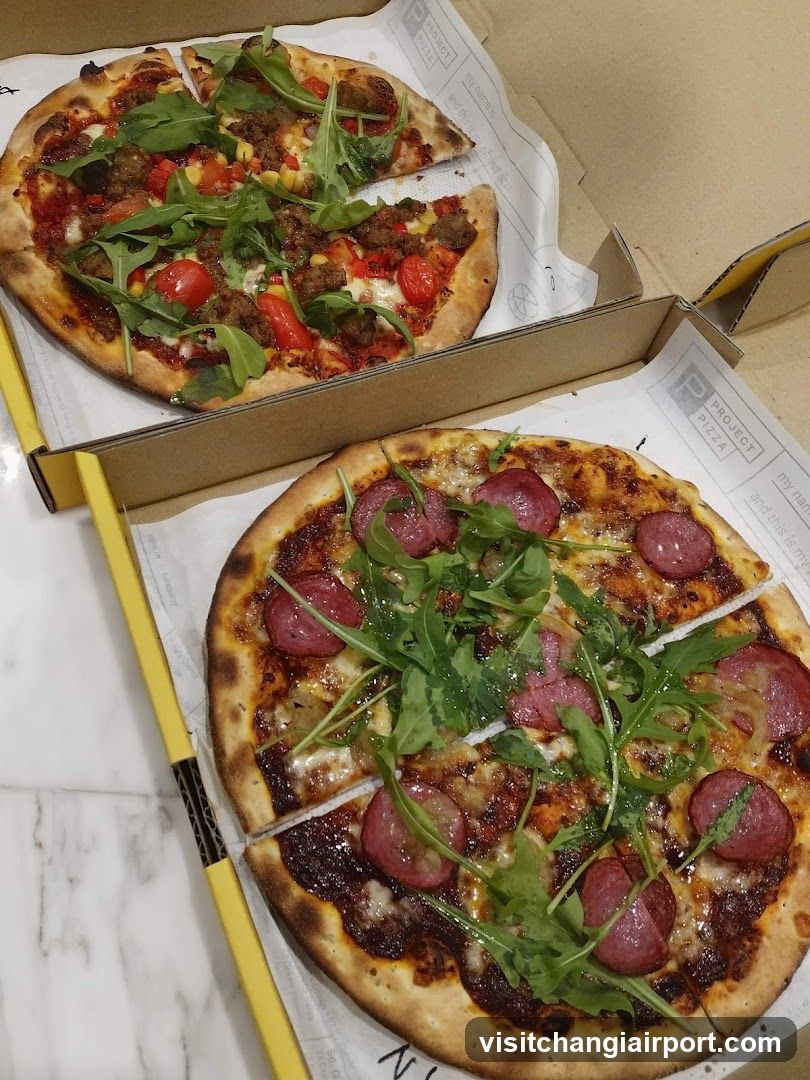 Two Pizzas in Boxes