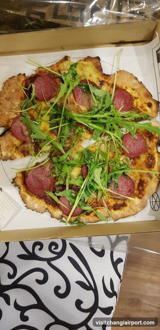Pizza with Arugula and Pepperoni