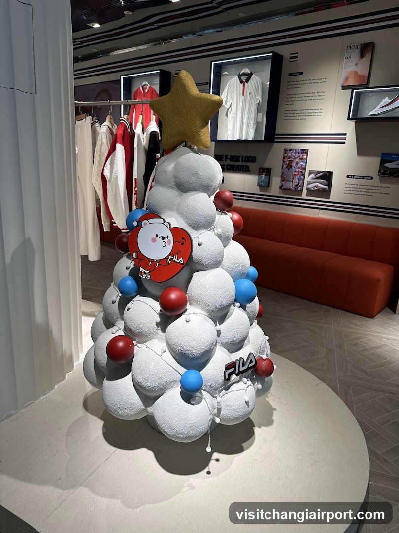 FILA Christmas Tree Display
