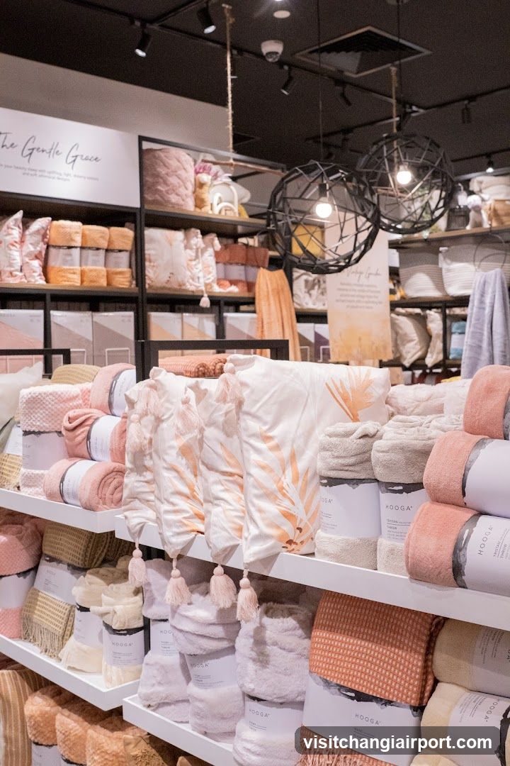 Interior of a home textile store