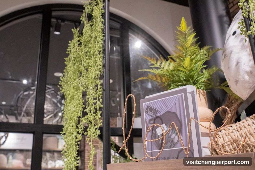 Indoor Plant Display with Decorative Card