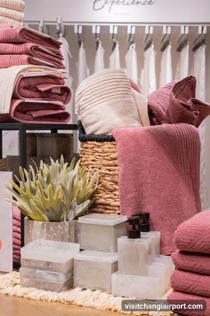 Bath Towel and Soap Display
